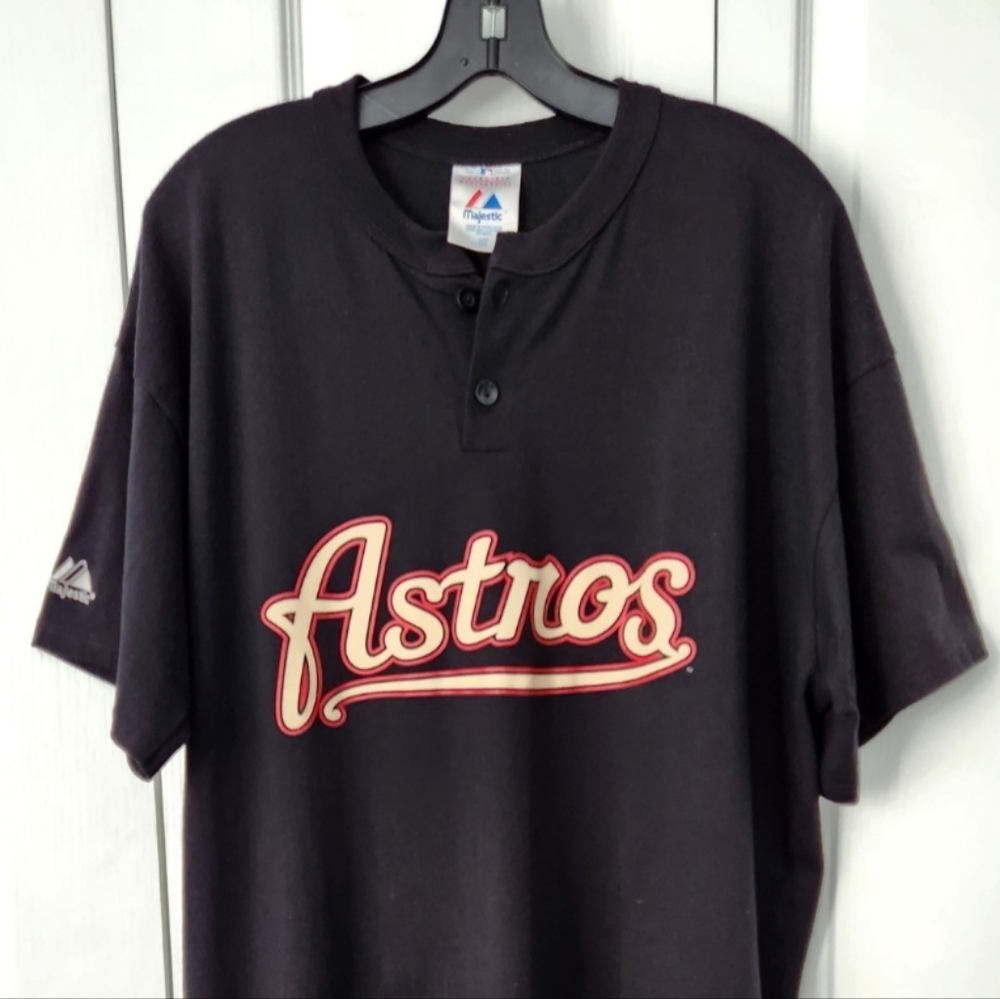 Mens Majestic Astros shirt  2XL